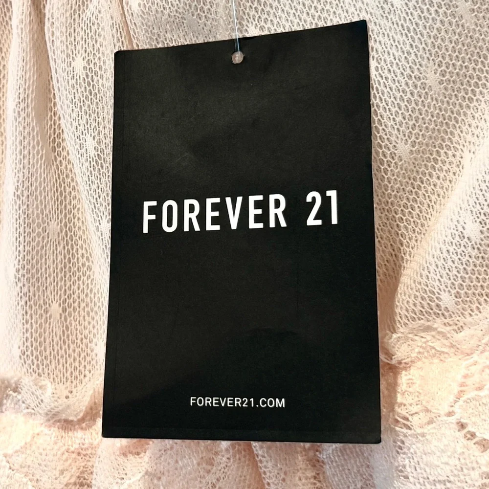 Forever 21 Pink Sleeveless Lace Bodysuit Lingerie Baddie Women’s Size S NWT - Picture 10 of 11